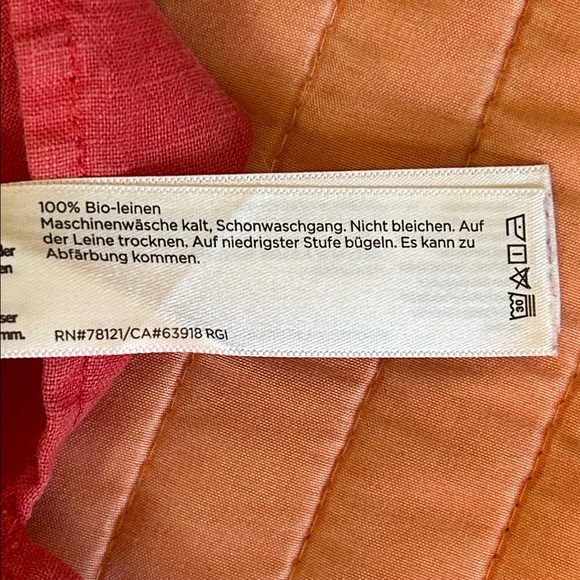 Eileen Fisher Organic Linen Collar Garment-Dyed Shirt Dress Grenadine size Large - Picture 11 of 12